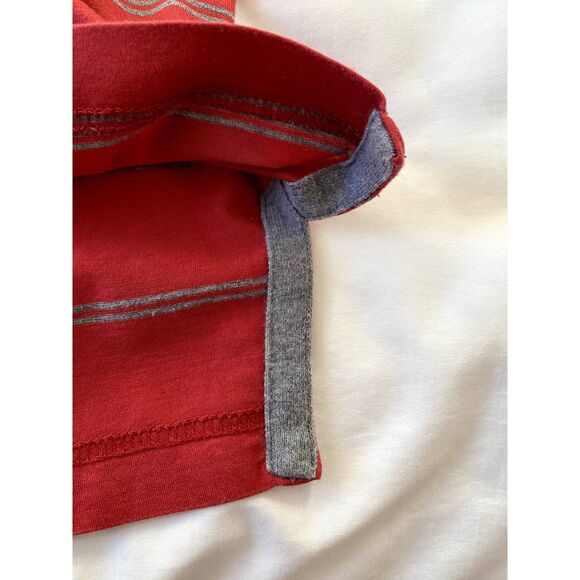 Vintage Fairway & Greene Polo Golf Shirt Mens LARGE Striped Red Cotton - Picture 12 of 15